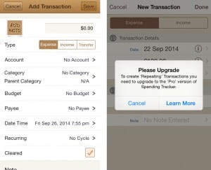 A little better. A LITTLE. But really? Repeating transactions requires an upgrade? Come on...